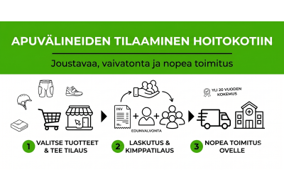 Apuvälineiden tilaus vaivattomasti