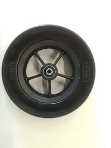 Pyörä 200x50 (8x2) musta Tyke